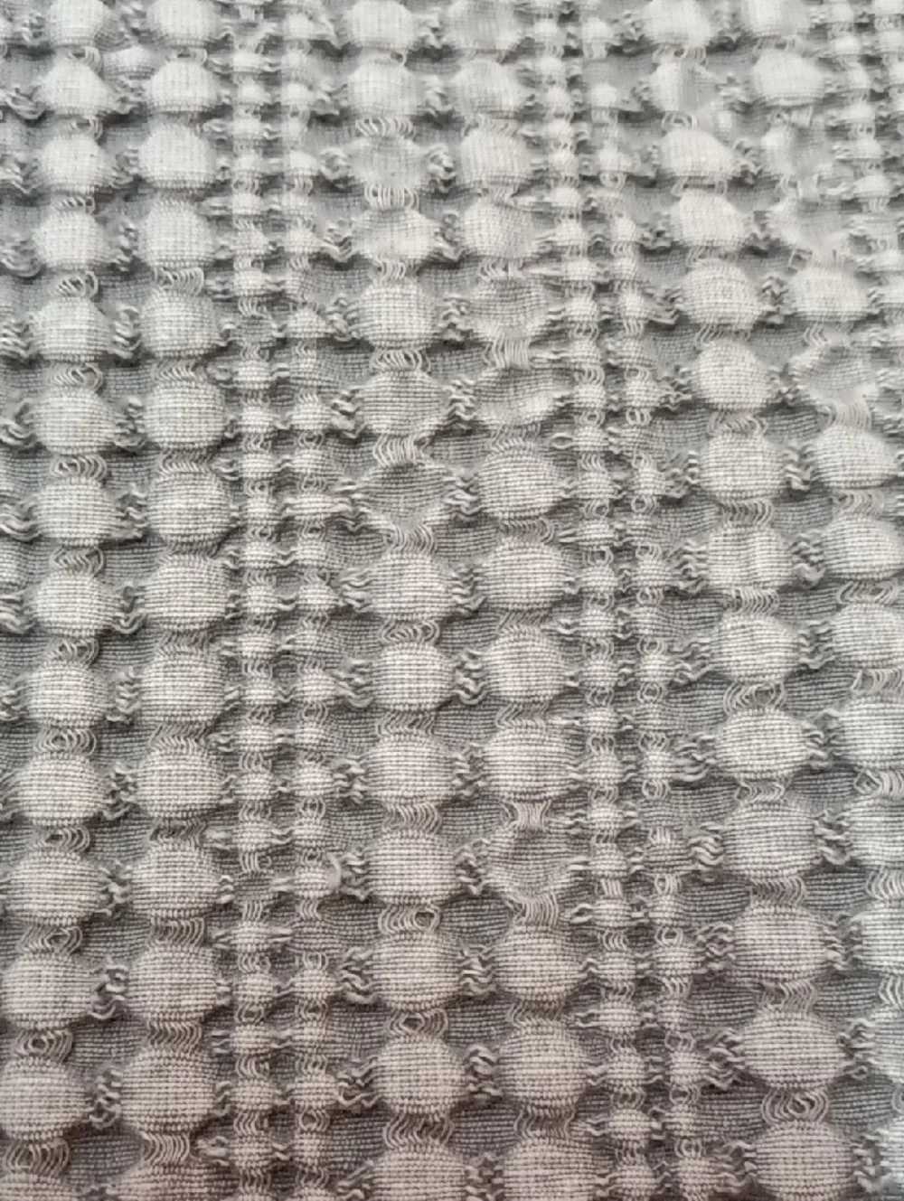 Pottery Barn Honeycomb Cotton Lumbar Pillow Cover Gray *Matching Pair*